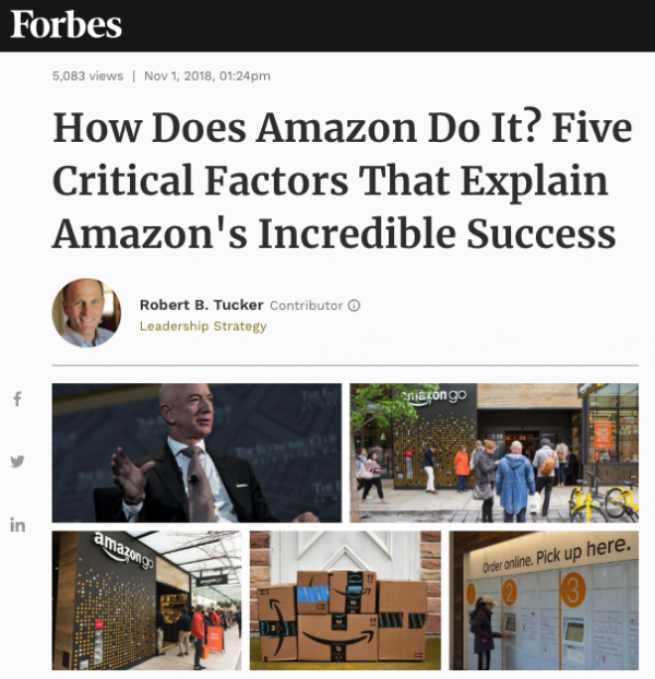 How Does Amazon Do It? Five Critical Factors That Explain Amazon's